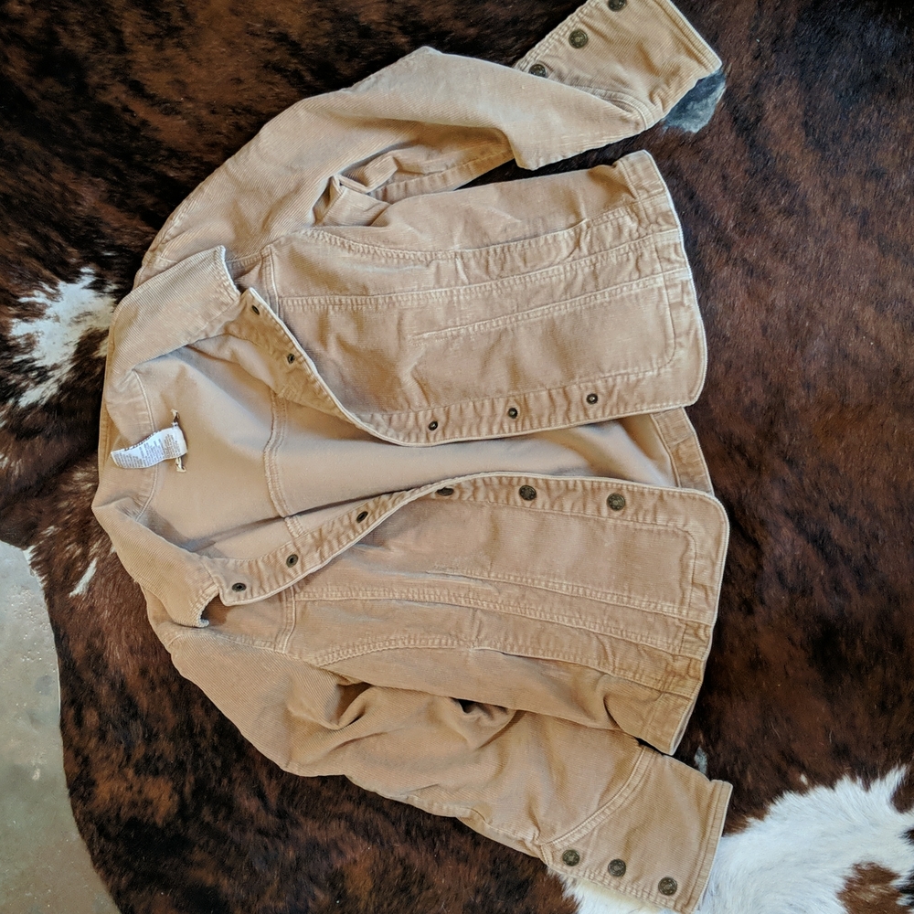 Corduroy Western style snap front jacket